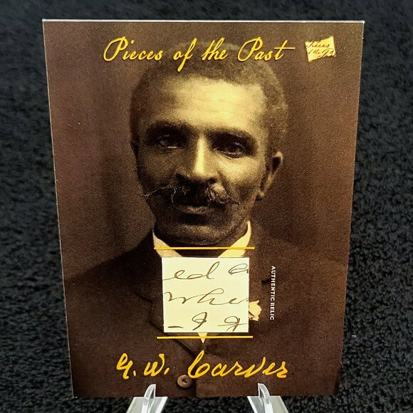 Authentic George Washington Carver Handwriting Relic Piece of History Inventor - Picture 1 of 4